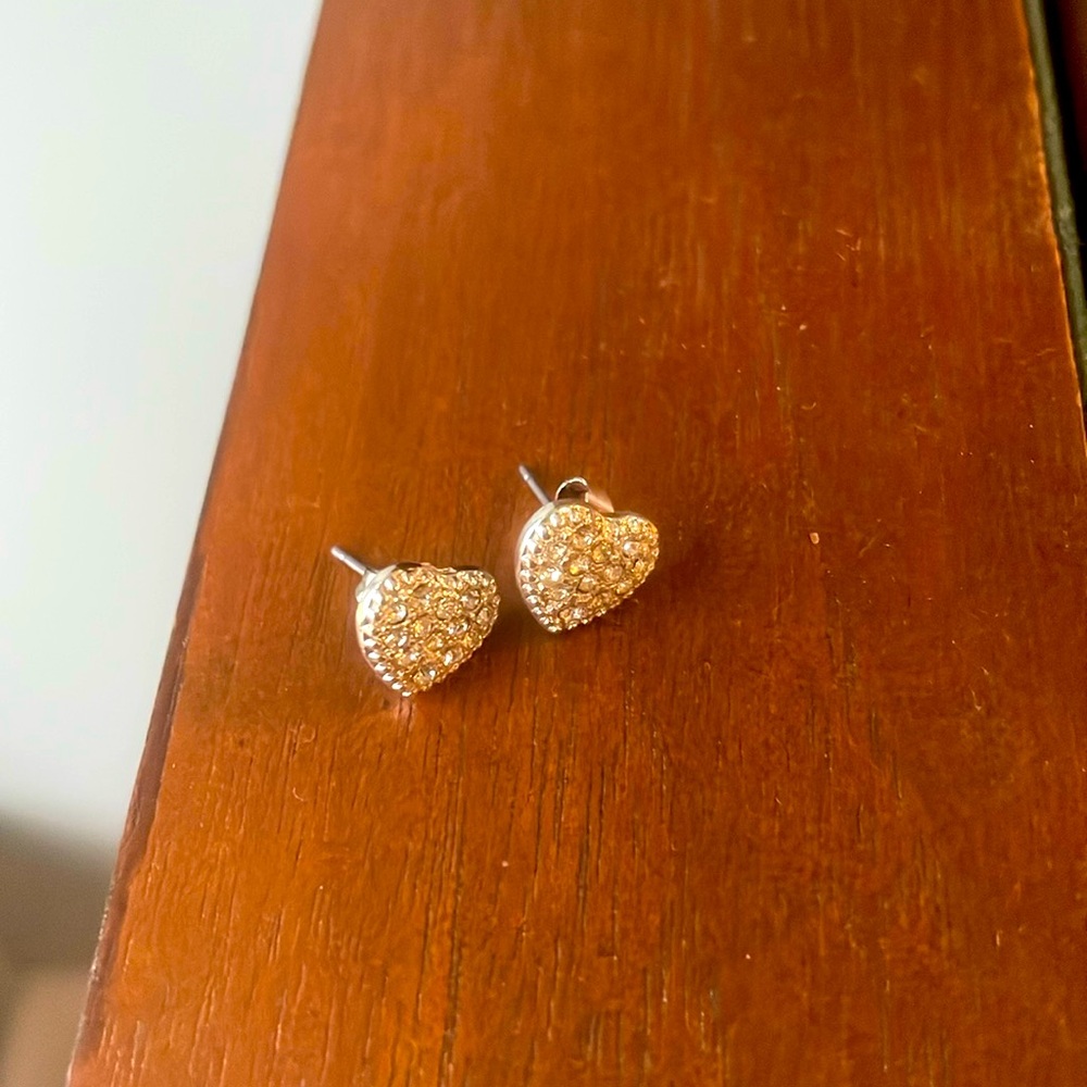 Diamond Heart Earrings
